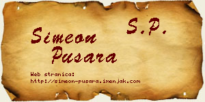 Simeon Pušara vizit kartica